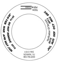 Fire Extinguishers - Service Verification Collars 