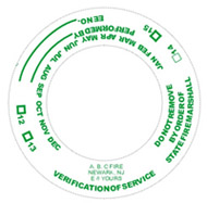 Fire Extinguishers - Service Verification Collars 