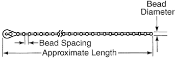 Cable Ties - Beaded Ties