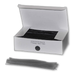 7 Paper Twist Tie - Black